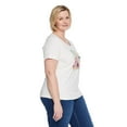 thumbnail image 2 of Iyla Women's Plus Interlock Crew Neckline Tee, 2 of 6