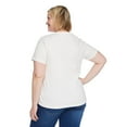 thumbnail image 3 of Iyla Women's Plus Interlock Crew Neckline Tee, 3 of 6