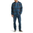 thumbnail image 2 of Wrangler Men's Plaid Sherpa Lined Shirt Jacket, 2 of 6