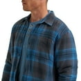thumbnail image 4 of Wrangler Men's Plaid Sherpa Lined Shirt Jacket, 4 of 6