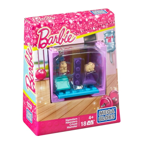 Mega Bloks – Barbie – Coffret de jeu Hamsters en forme physique au gymnase