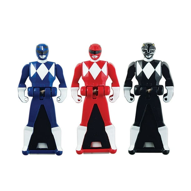 Power Rangers - Mighty Morphin – Ensemble de clés des Rangers légendaires (rouge, bleu, noir)