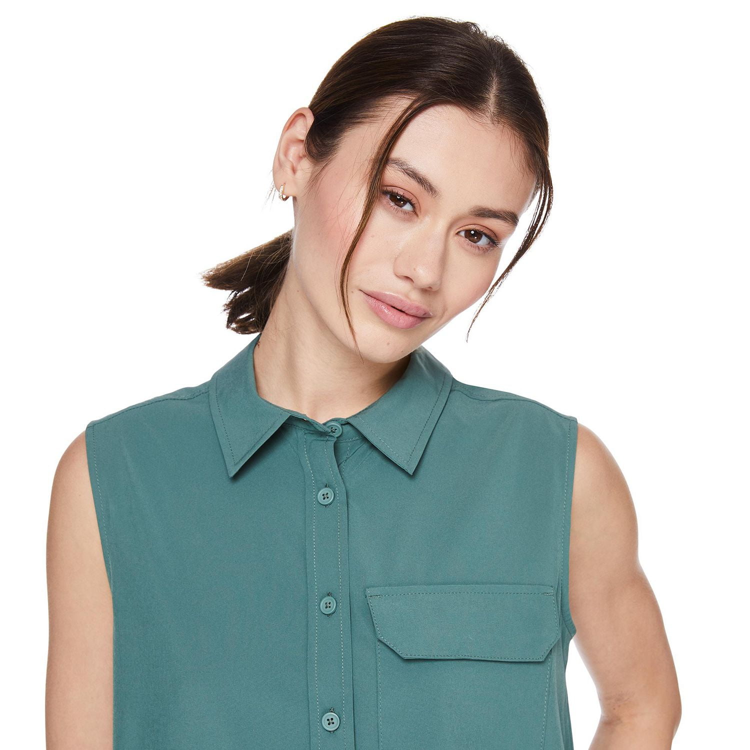 Chemisier de randonnée sans manches Canadiana x SGRC pour femmes