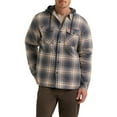 thumbnail image 1 of Wrangler Men's Hooded Sherpa Lined Shirt Jacket, 1 of 5