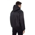 thumbnail image 3 of Dark Black Men's Hooded Bomber Jacket, 3 of 9
