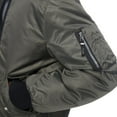 thumbnail image 4 of Dark Black Men's Hooded Bomber Jacket, 4 of 6