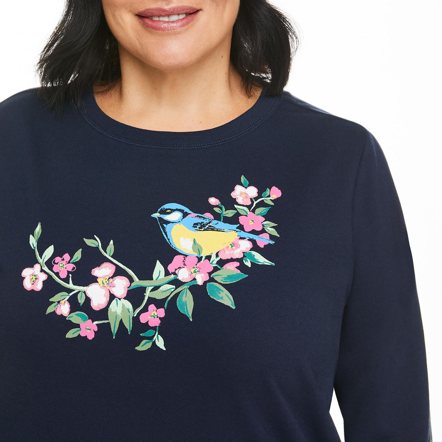 Penmans Plus Women's Crew Neckline Graphic Sweatshirt