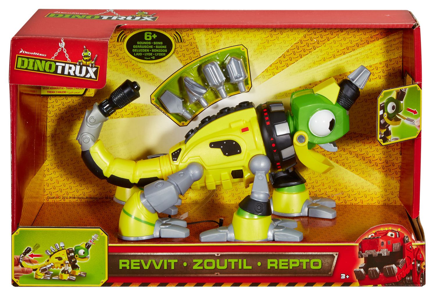 Mattel DPC58 Revvit con Sonidos Dinotrux 