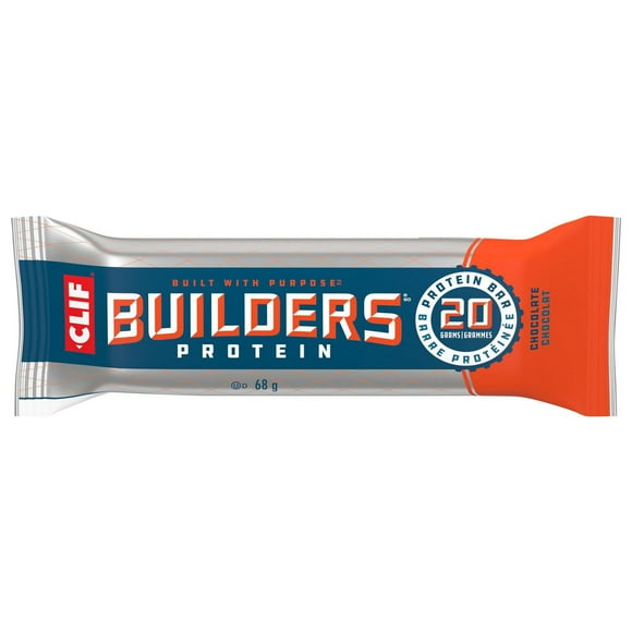 CLIF BUILDERS barres protéinées, saveur de chocolat, 20 g de protéines par barre, préparé au canada, sans édulcorants artificiels 68 g