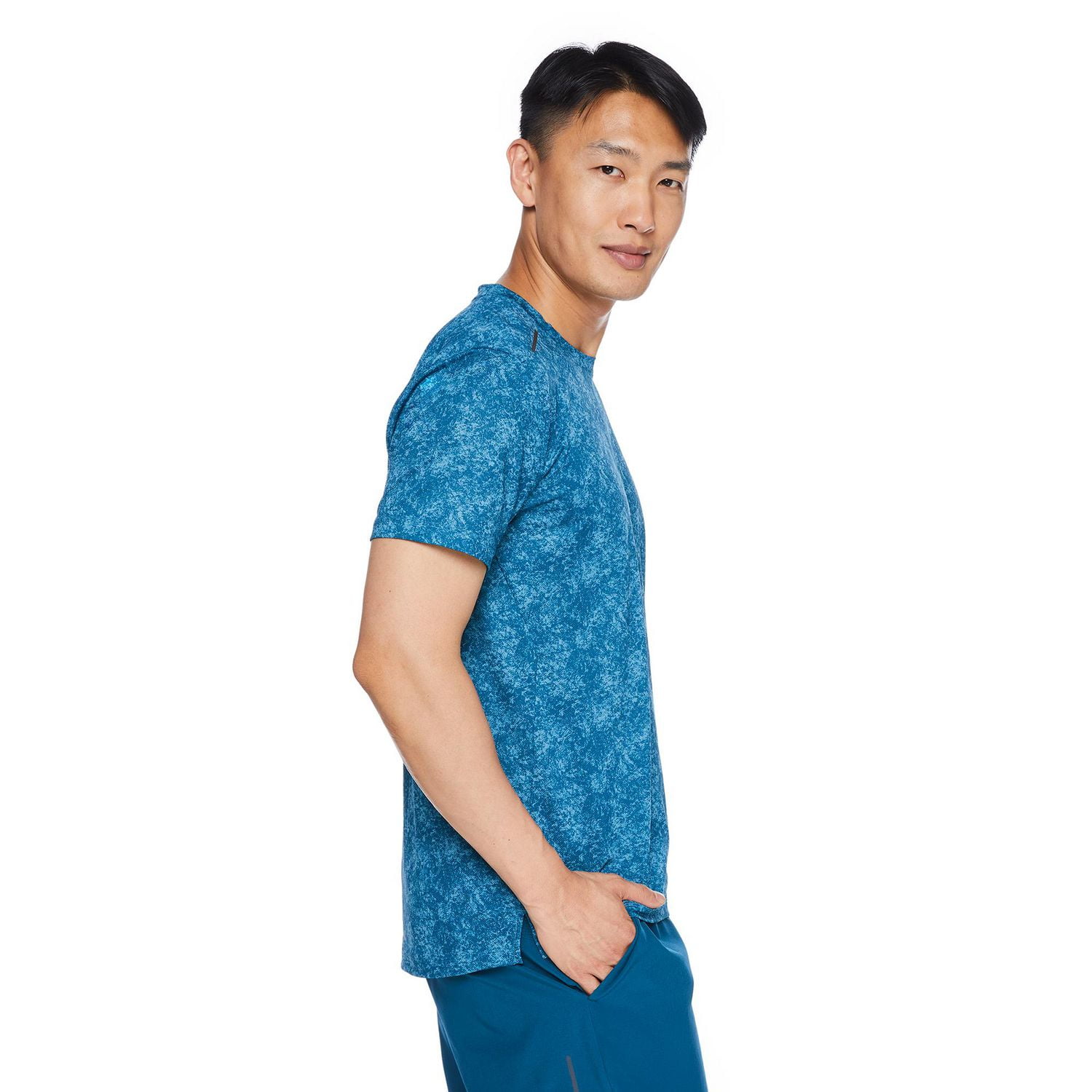 T-shirt avec motif coupé cousu Athletic Works pour hommes