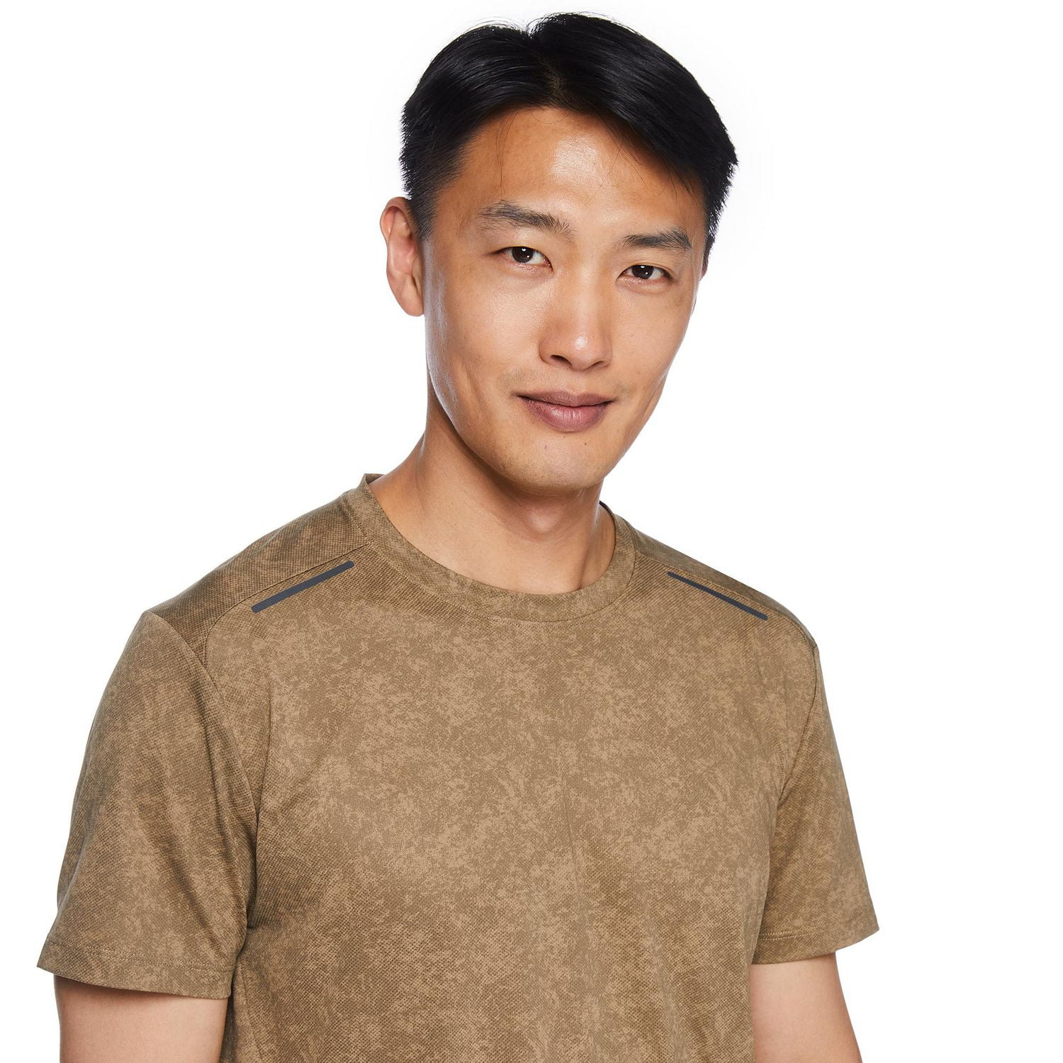 T-shirt avec motif coupé cousu Athletic Works pour hommes Tailles P-2XL