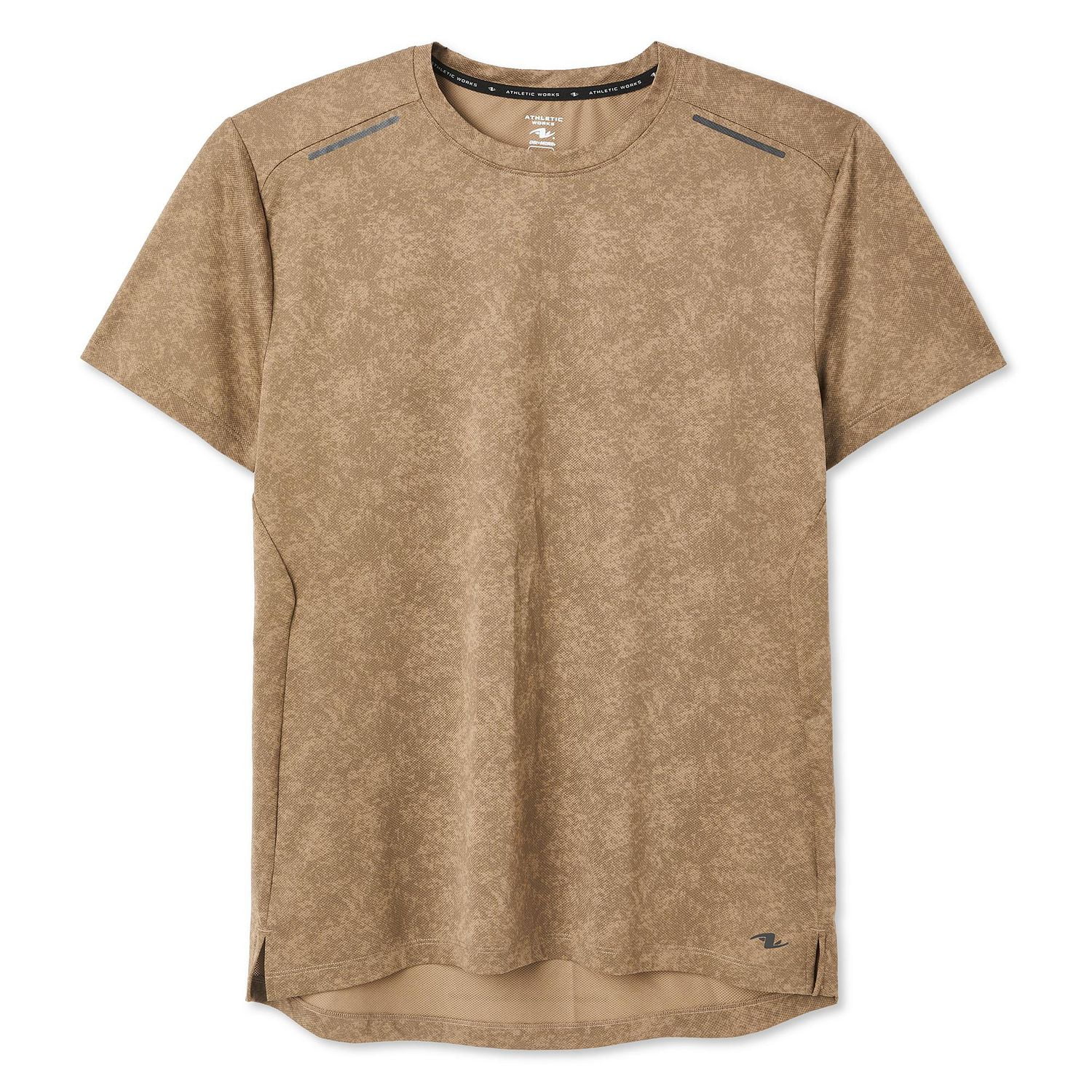 T-shirt avec motif coupé cousu Athletic Works pour hommes Tailles P-2XL