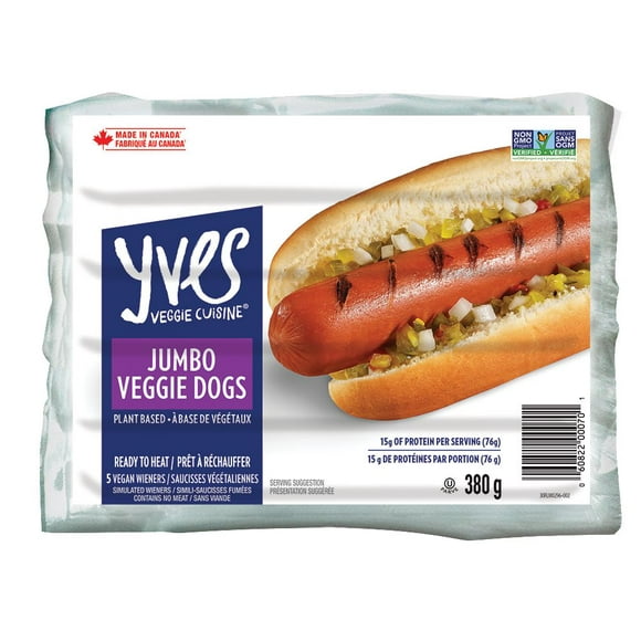 Yves Chien Végétarien Géant 380g, Saucisses végétaliennes