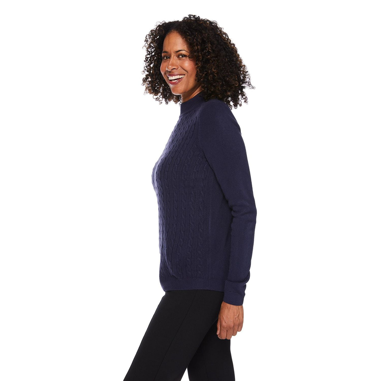 Chandail en maille torsadée Iyla pour femmes Tailles P-TTG