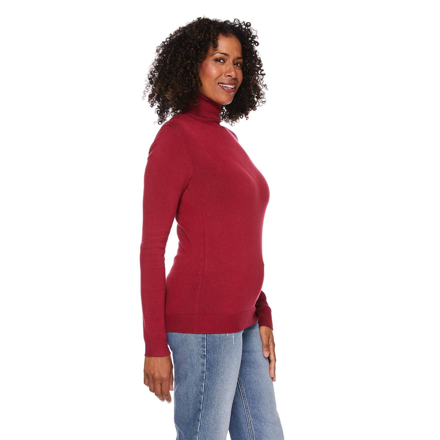 Iyla Women's Turtleneck Sweater, Sizes S-XXL