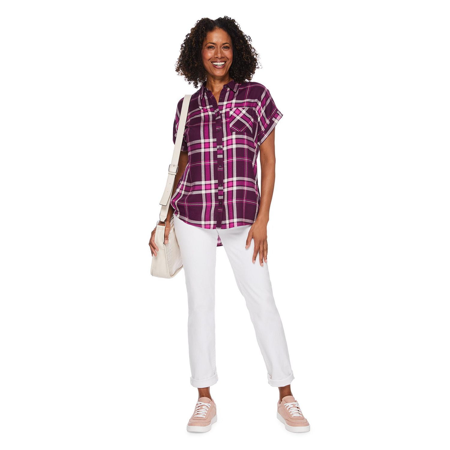Iyla Women's Plaid Shirt, Sizes S-XXL