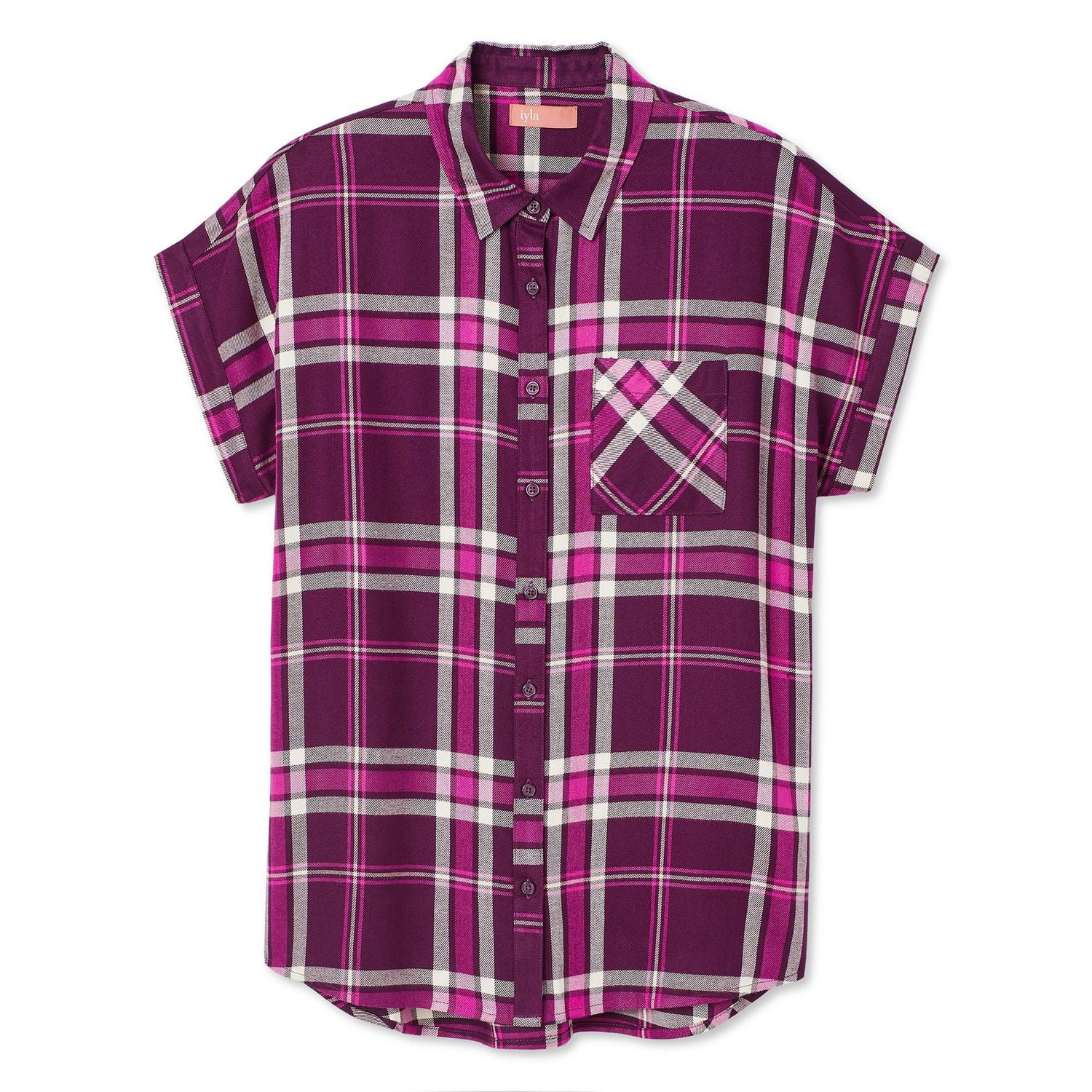 Iyla Women's Plaid Shirt, Sizes S-XXL