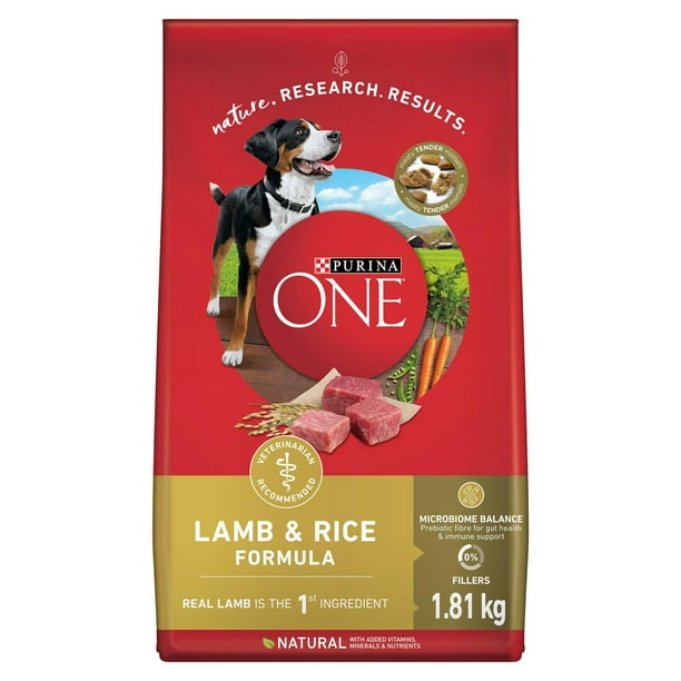 Purina ONE Lamb & Rice Formula, Dry Dog Food 1.81 kg Walmart.ca