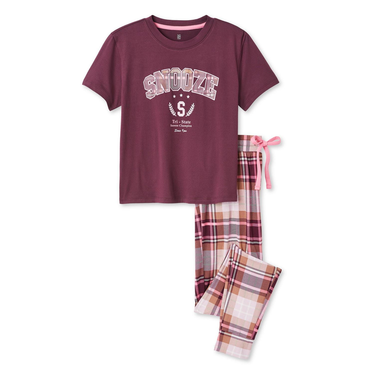 No Boundaries Women's Pajama 2-Piece Set