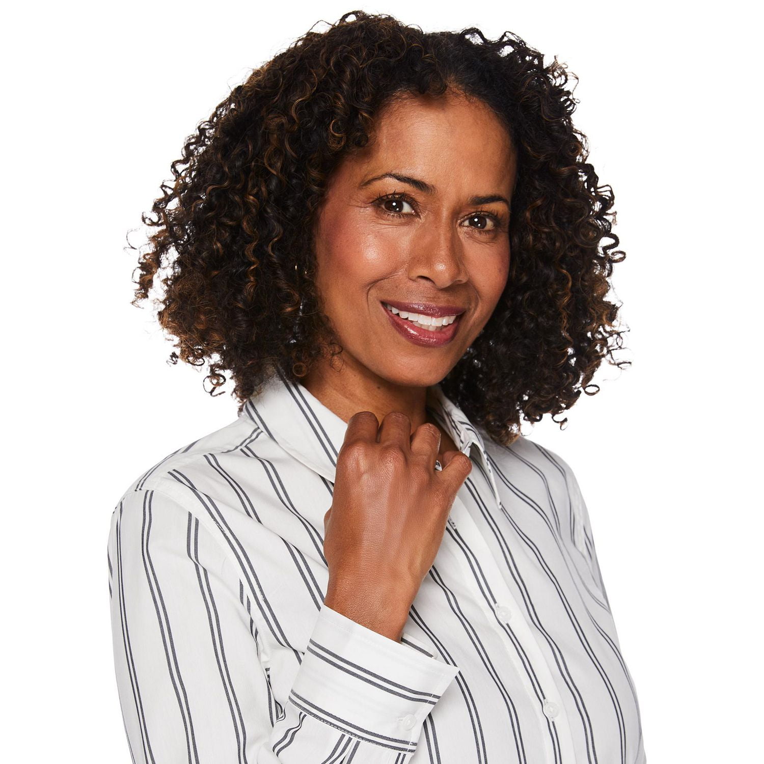 Iyla Women's Button-Down Dress Shirt, Sizes S-XXL