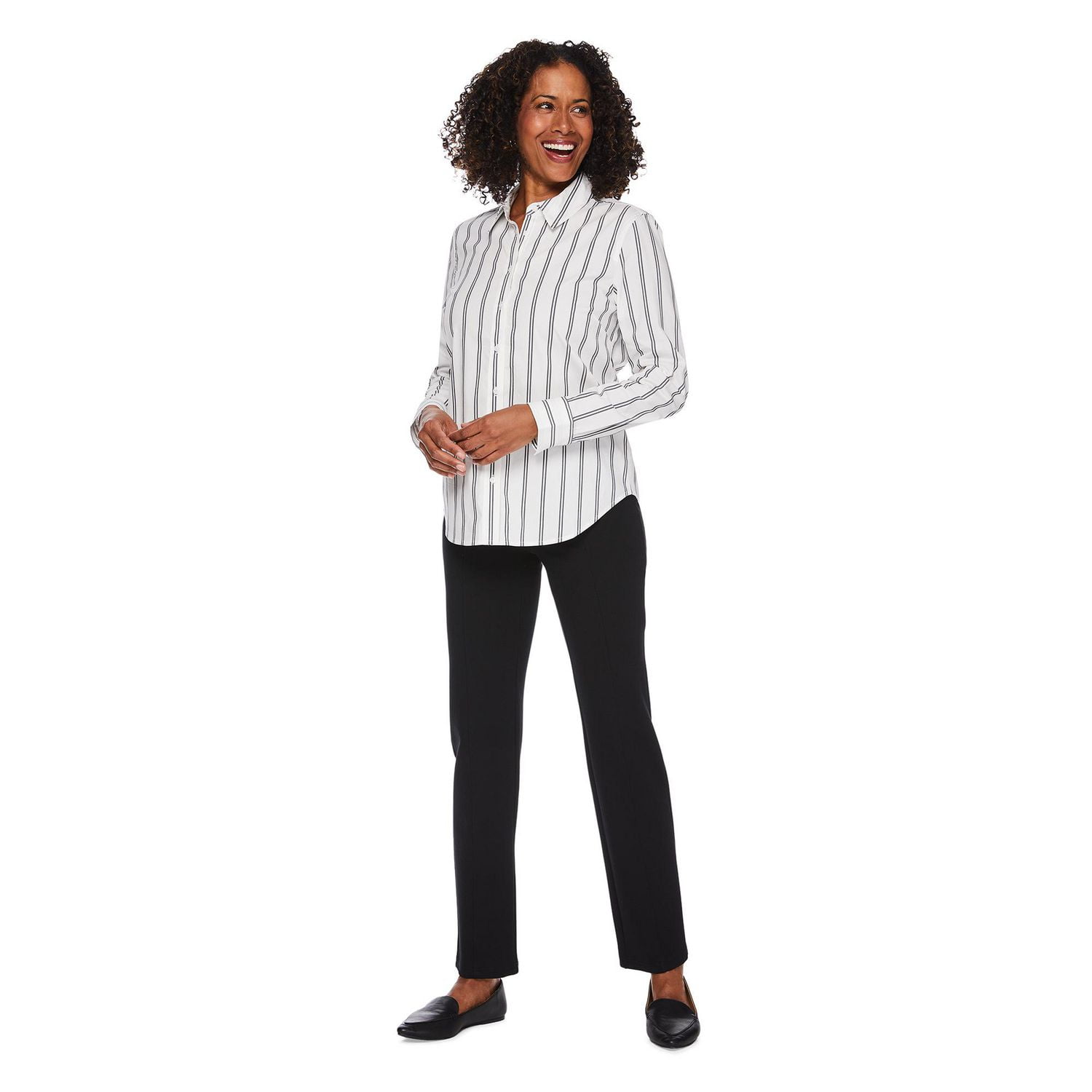 Iyla Women's Button-Down Dress Shirt, Sizes S-XXL