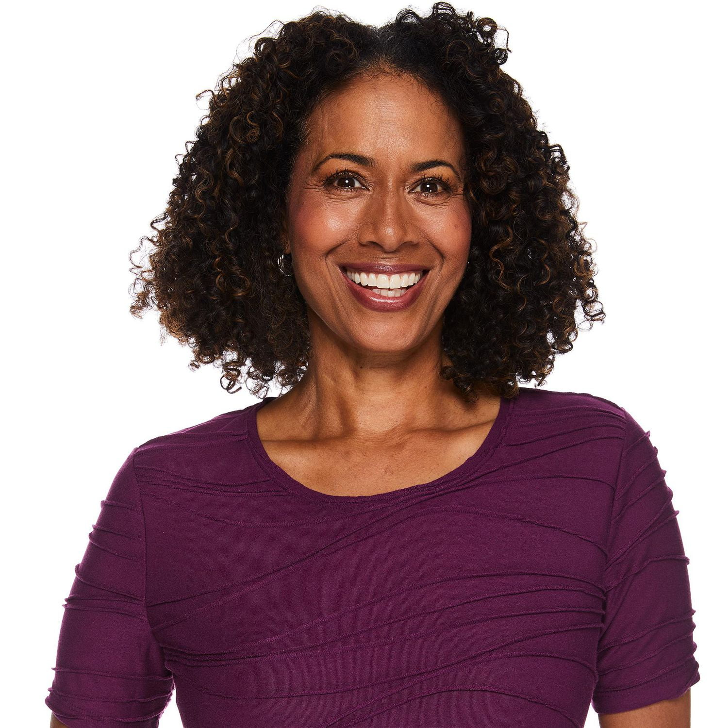 T-shirt à motif ondulé Iyla pour femmes Tailles P-TTG