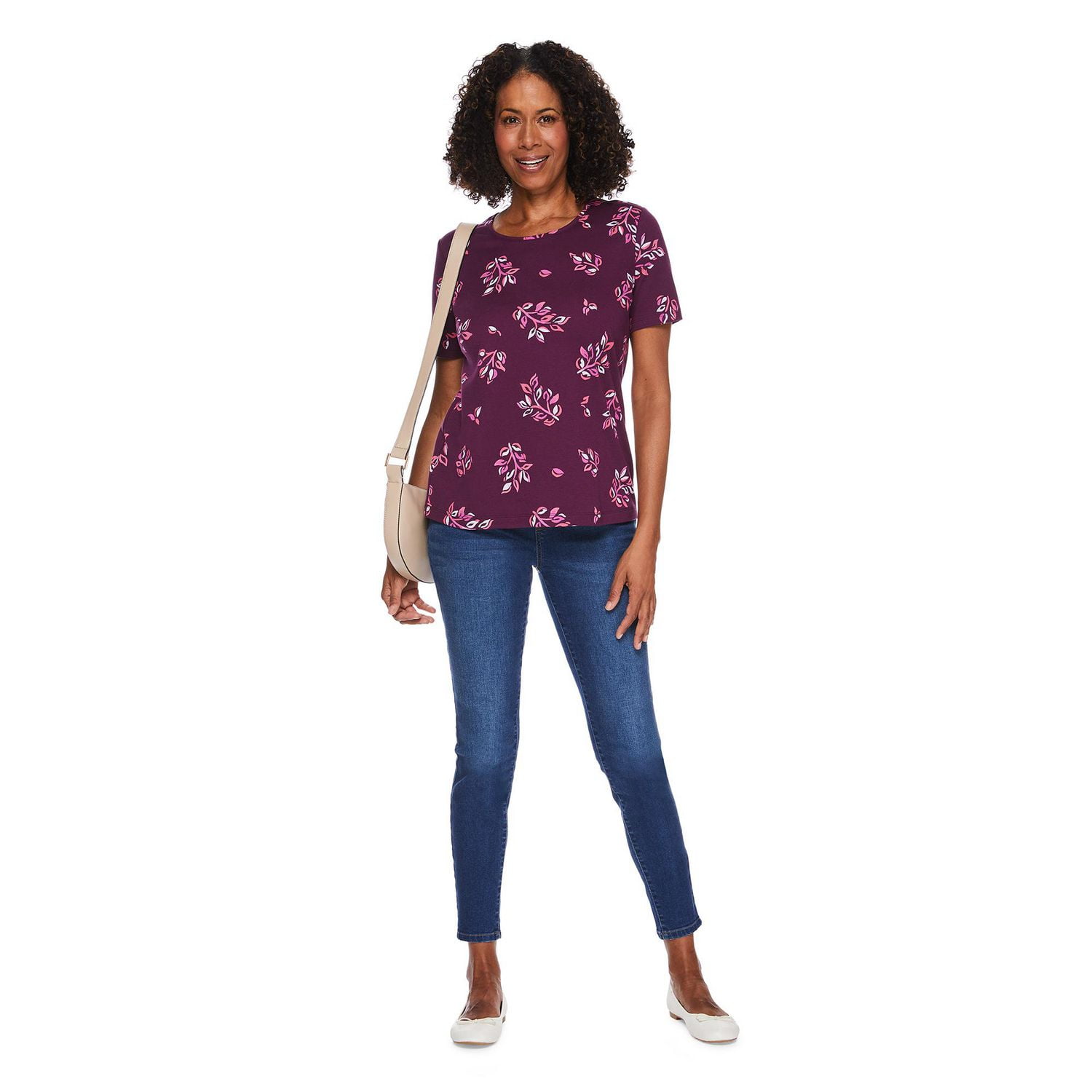 Iyla Women's Crew Neckline Top, Sizes S-XXL