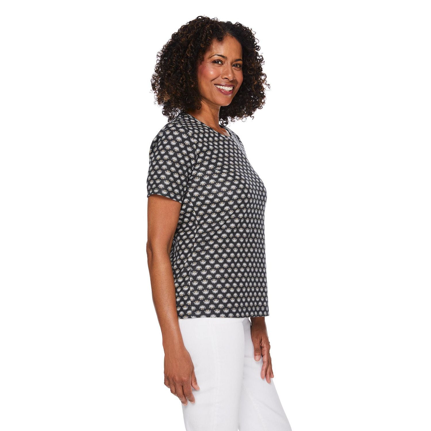 Haut à encolure ras du cou Iyla pour femmes Tailles P-TTG