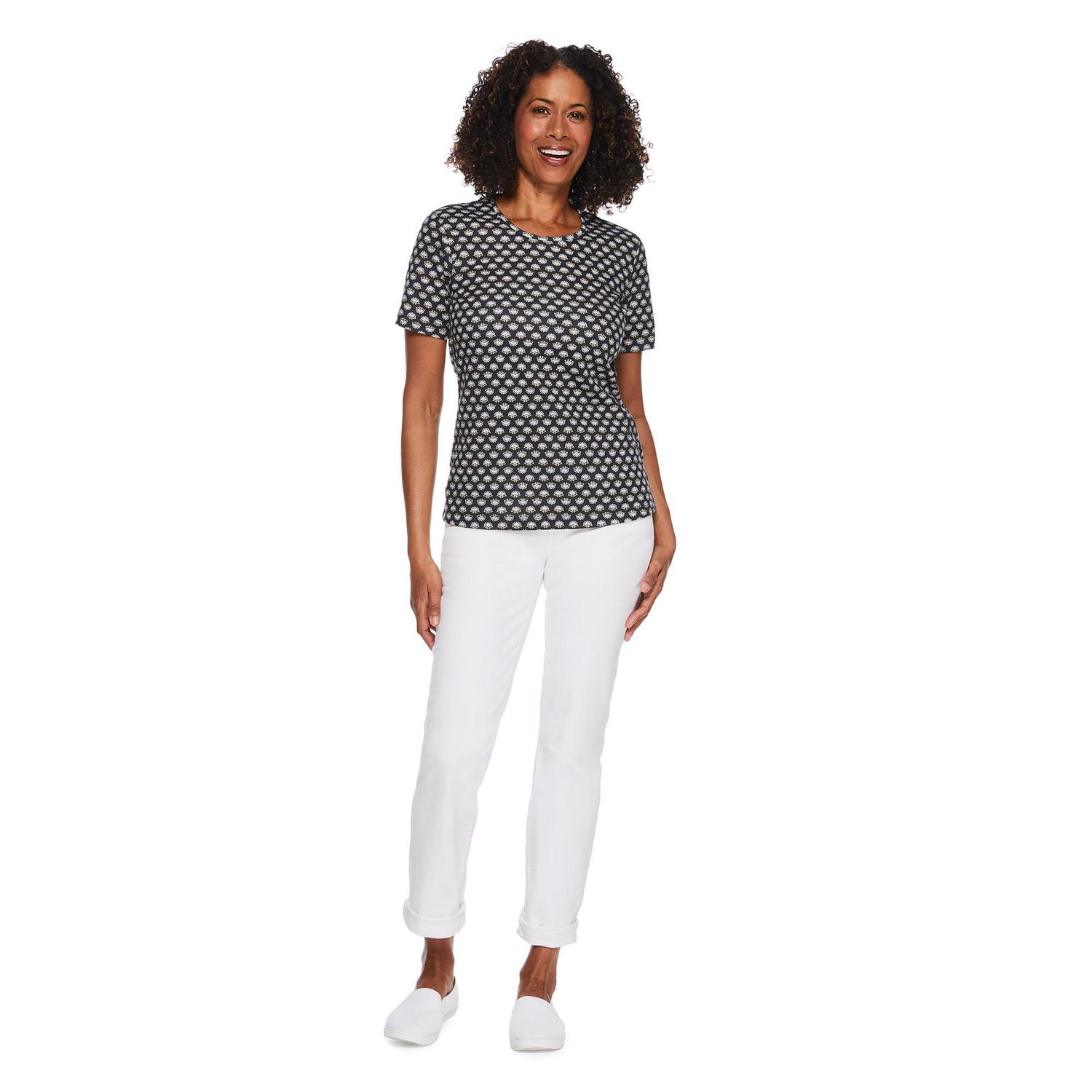 Iyla Women's Crew Neckline Top, Sizes S-XXL