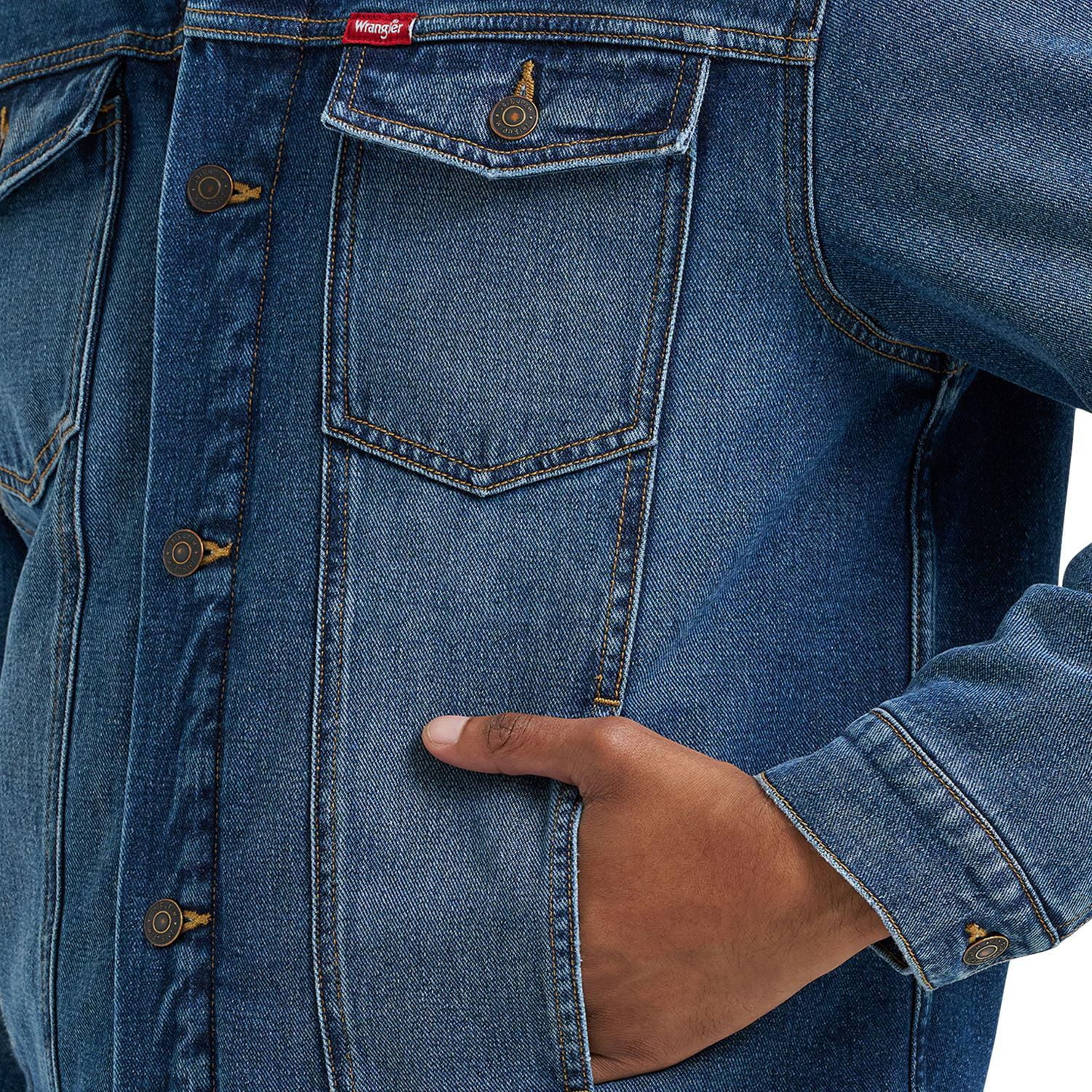 Wrangler Men's Sherpa Lined Denim Jacket