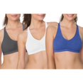 thumbnail image 1 of Fruit of the Loom Women's 3-Pack Shirred Front Racerback Sports Bra, 1 of 5