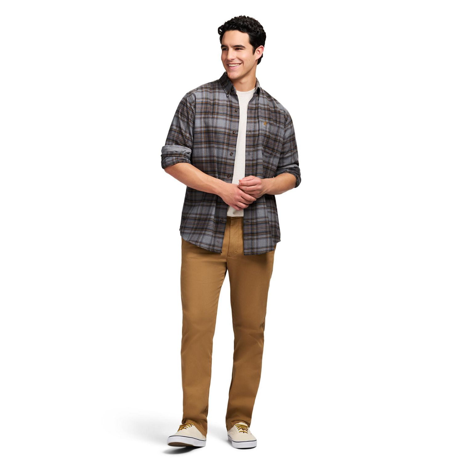 IZOD PLAID WOVEN SHIRT