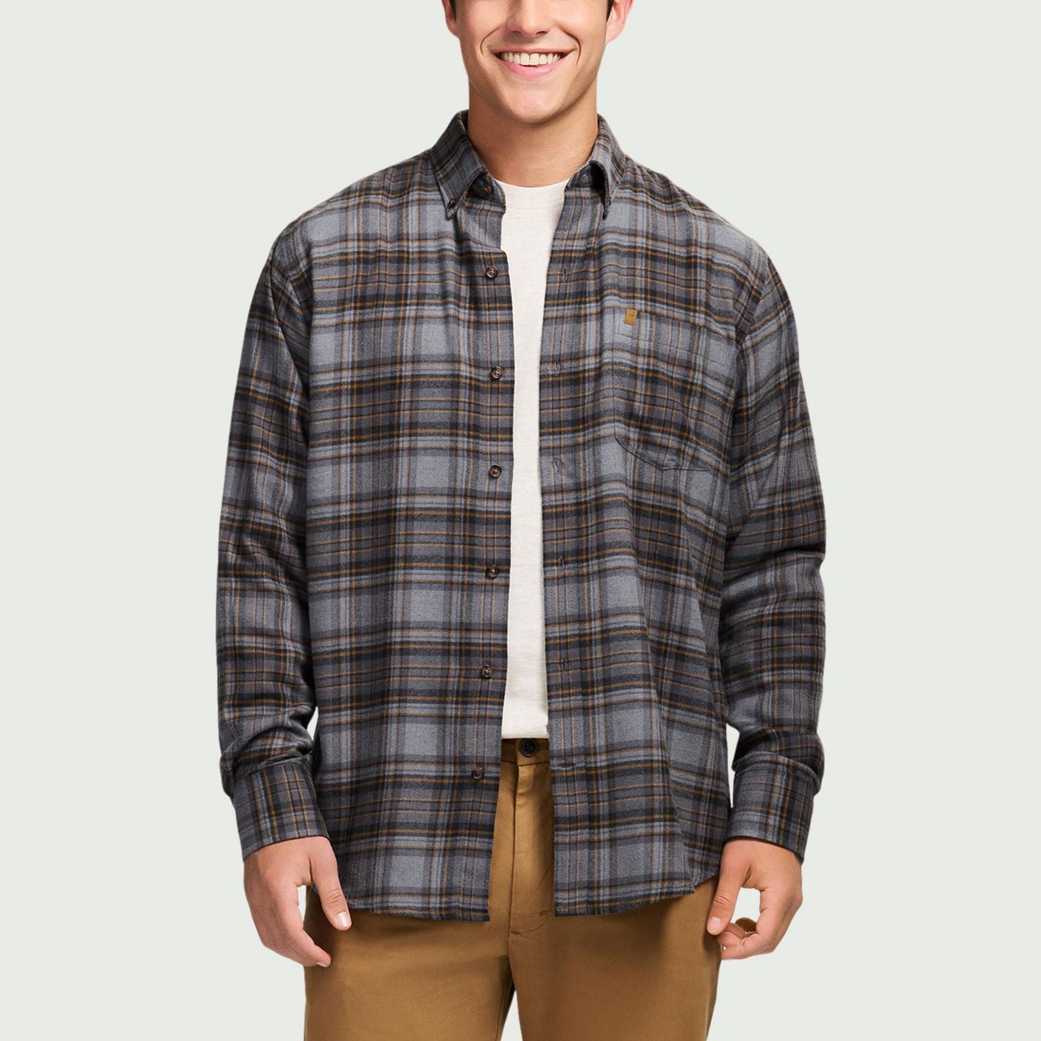 IZOD PLAID WOVEN SHIRT