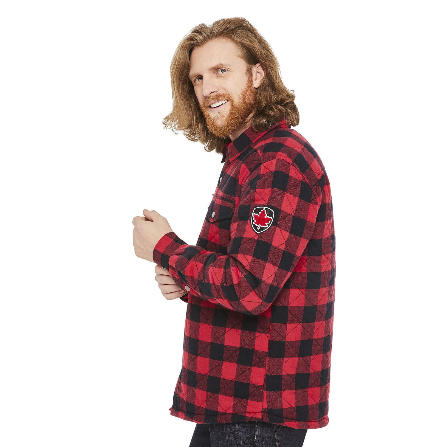 Flannel hot sale jacket walmart