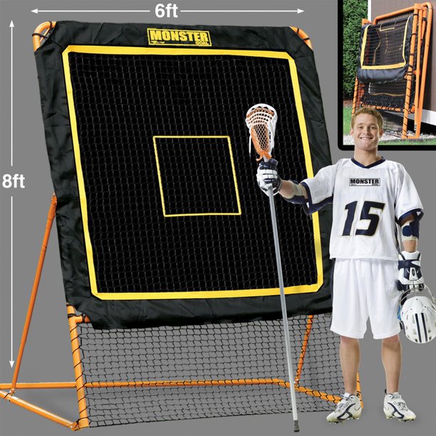 EZgoal 8'X6' Professional Folding Lacrosse Rebounder LAX Throwback