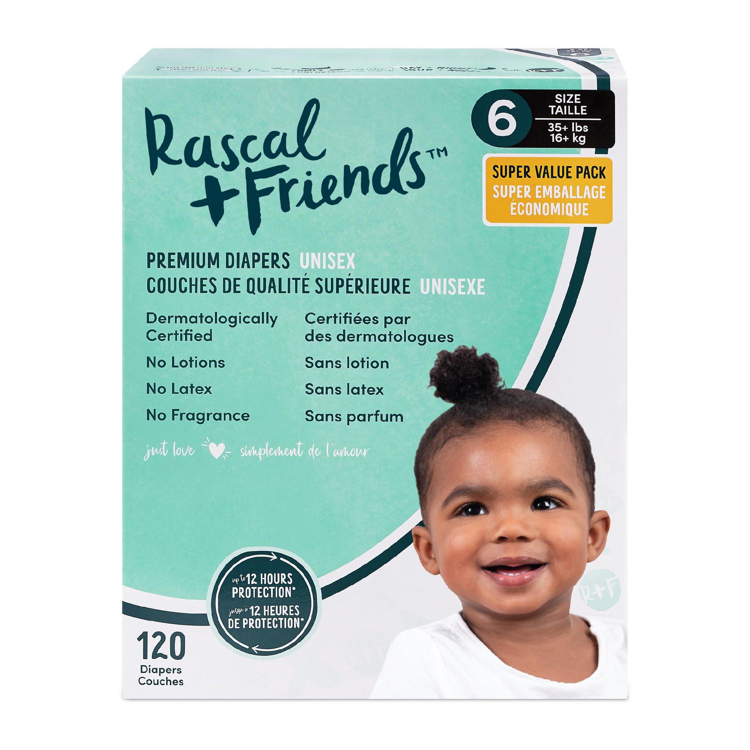 Rascal + Friends Premium Diapers - Super Value Pack 
