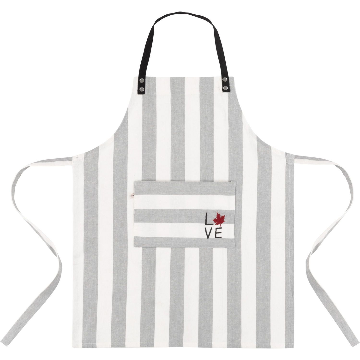 striped apron