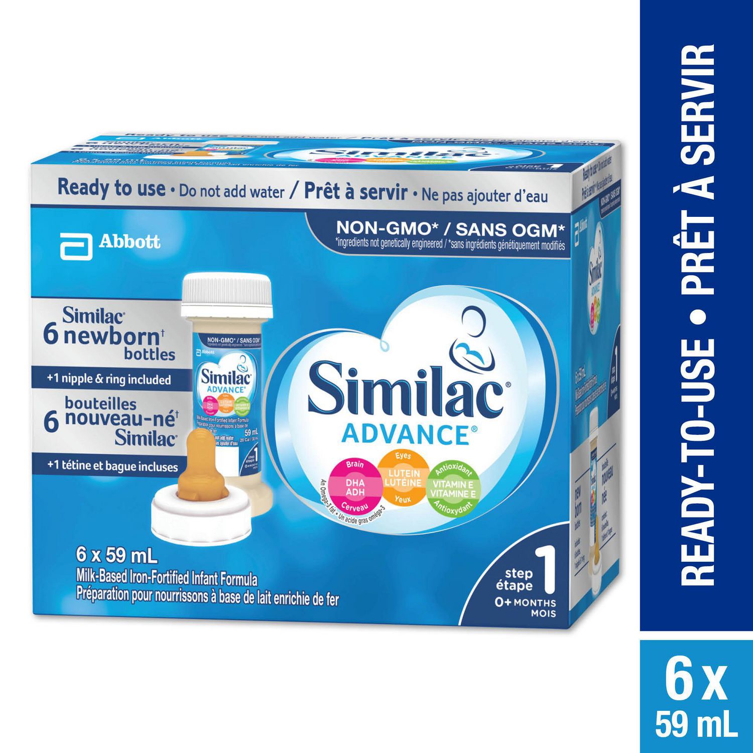 Similac® Advance® Step 1 Ready-to-Use Baby Formula, 6 x 59 ...