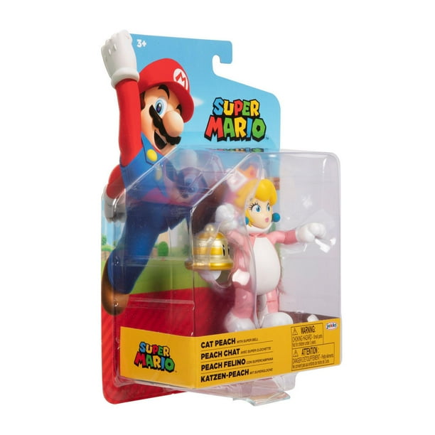  World of Nintendo Super Mario Cat Peach 4 pulgadas