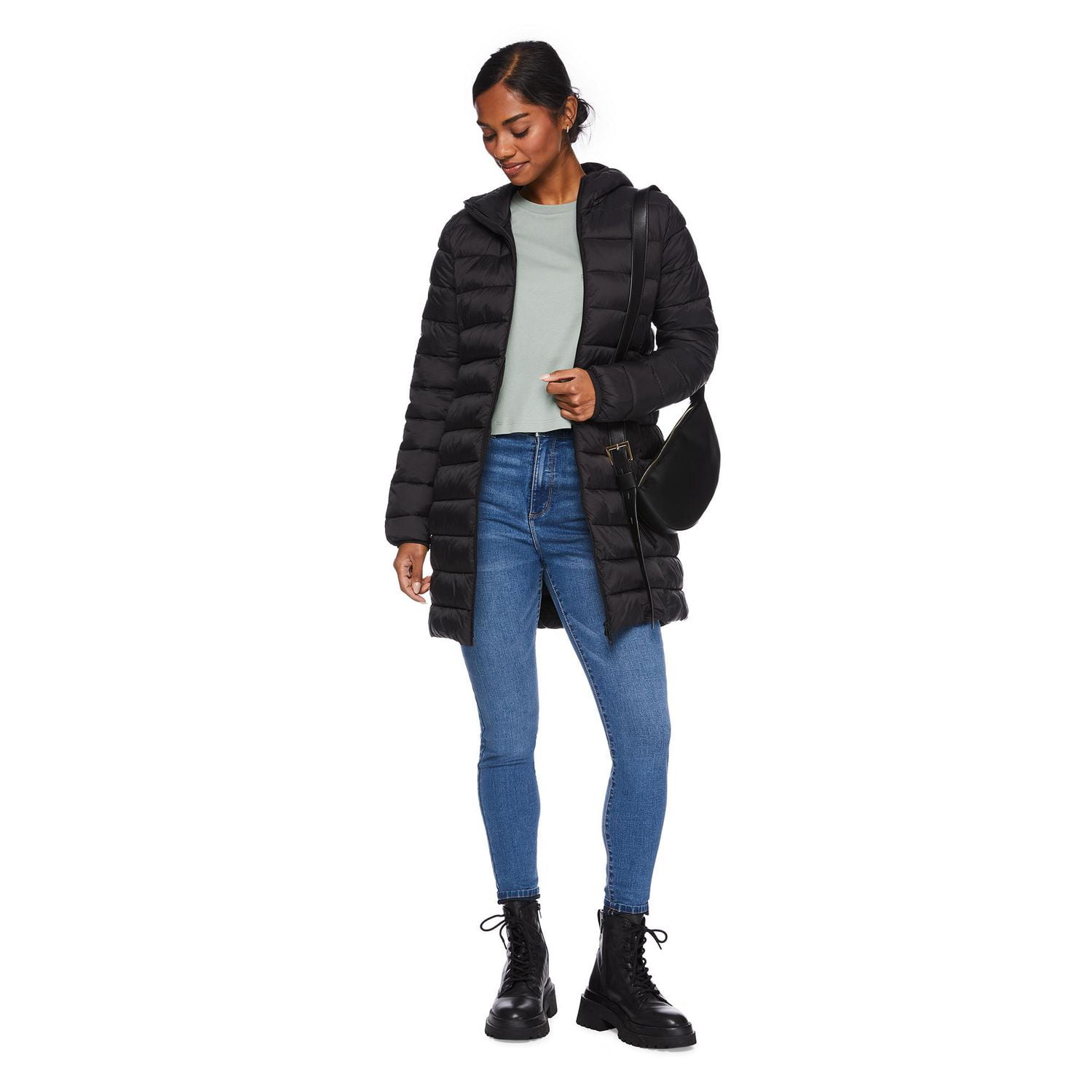 George Women's Packable Puffer Jacket, Sizes XS-XL