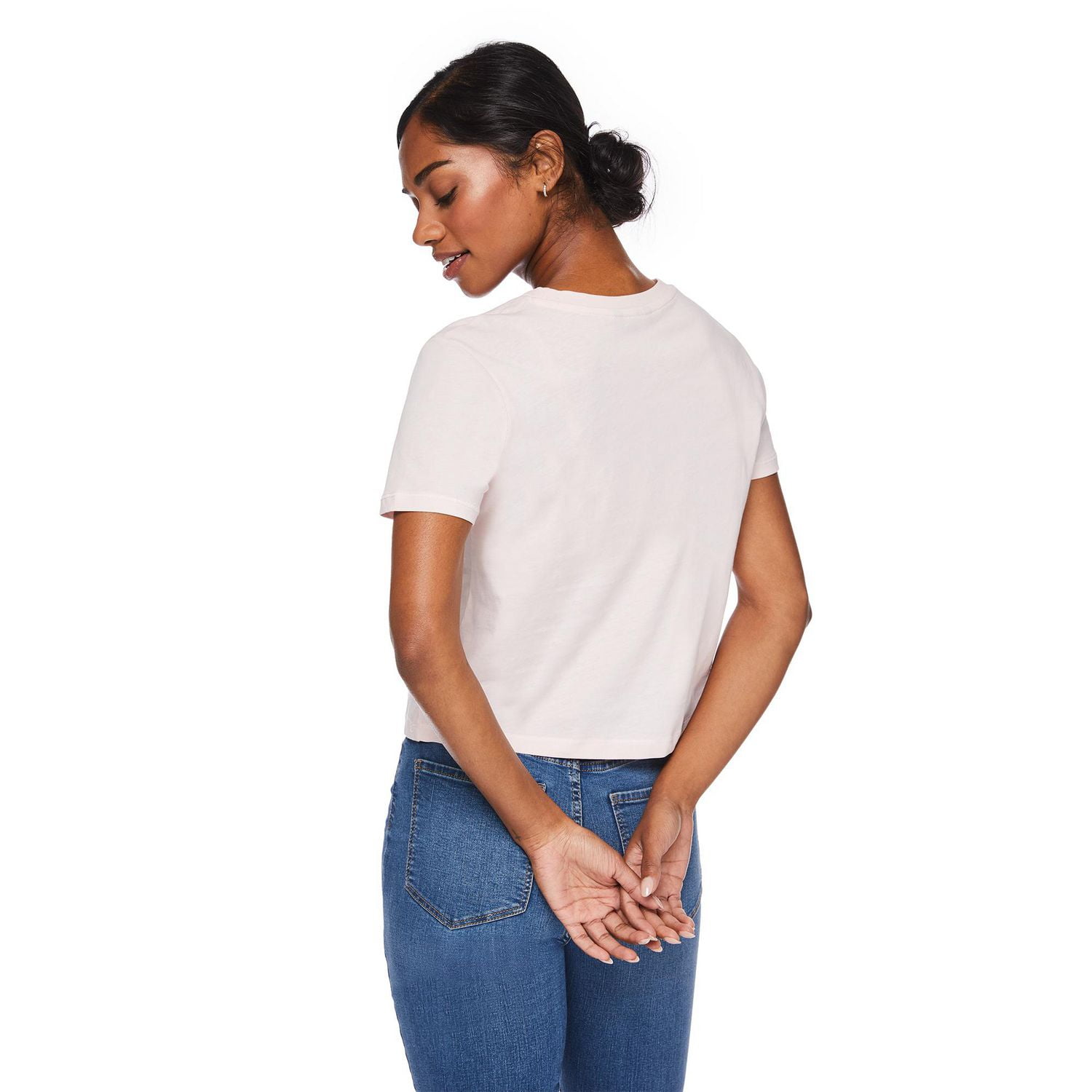 T-shirt raccourci George pour femmes Tailles TP–TTG