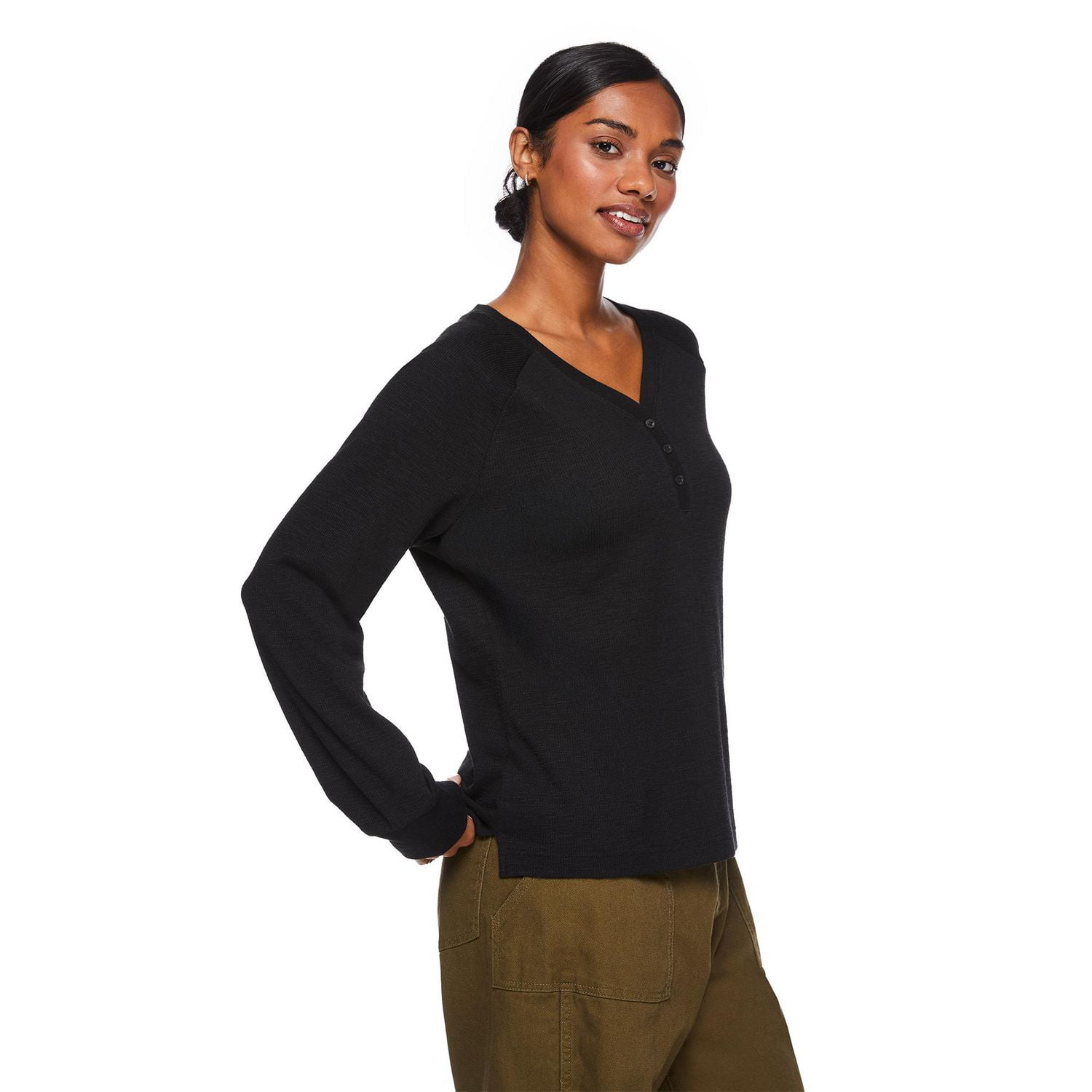 George Women's Rib Henley Tee