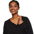 thumbnail image 4 of George Women's Rib Henley Tee, 4 of 6