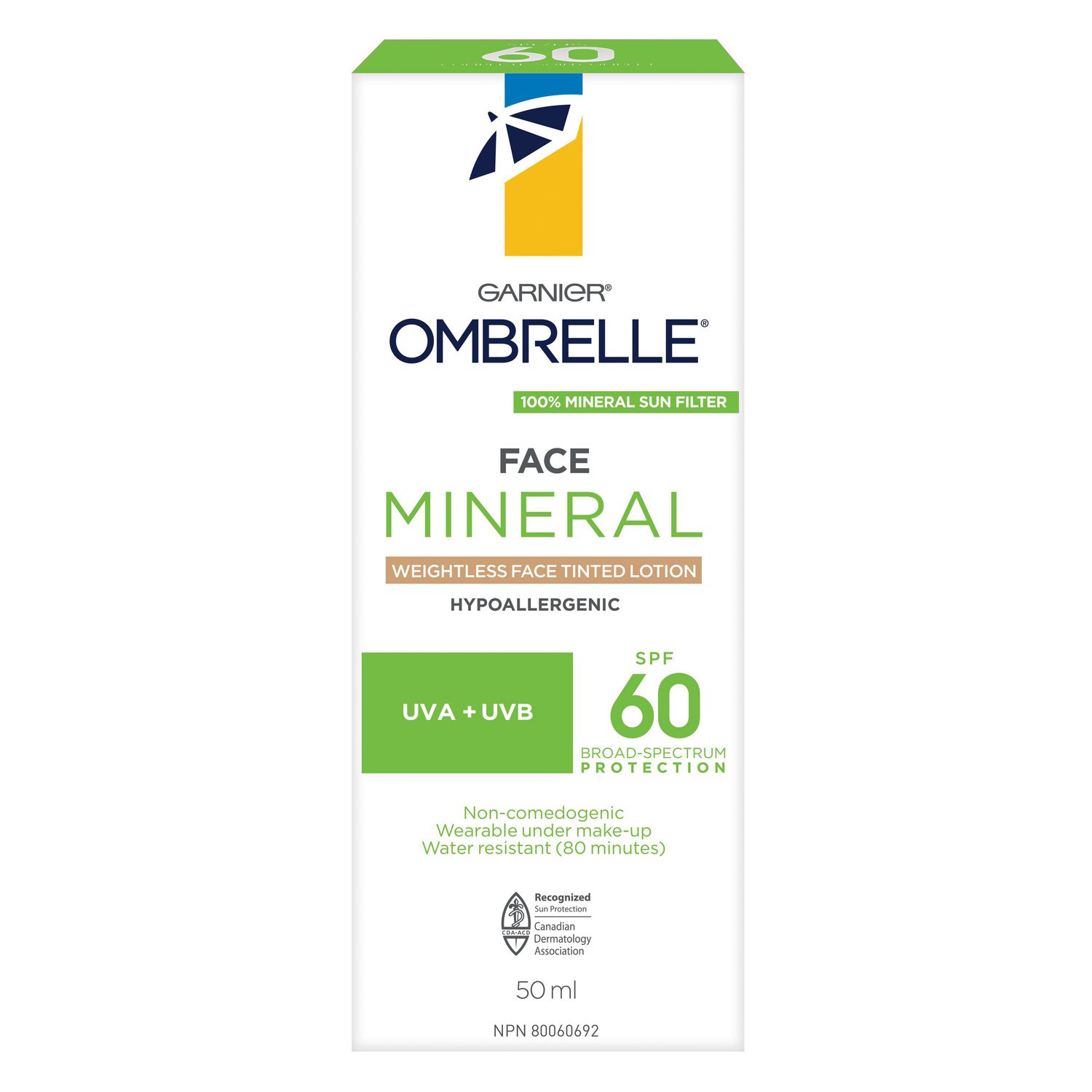 ombrelle tinted face sunscreen