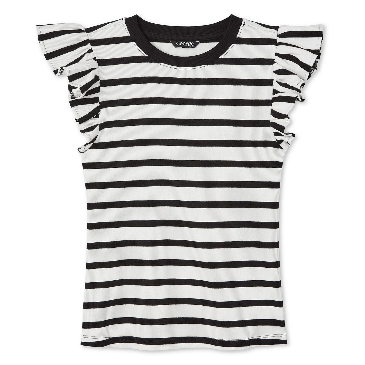George Women's Rib Ruffle Tee