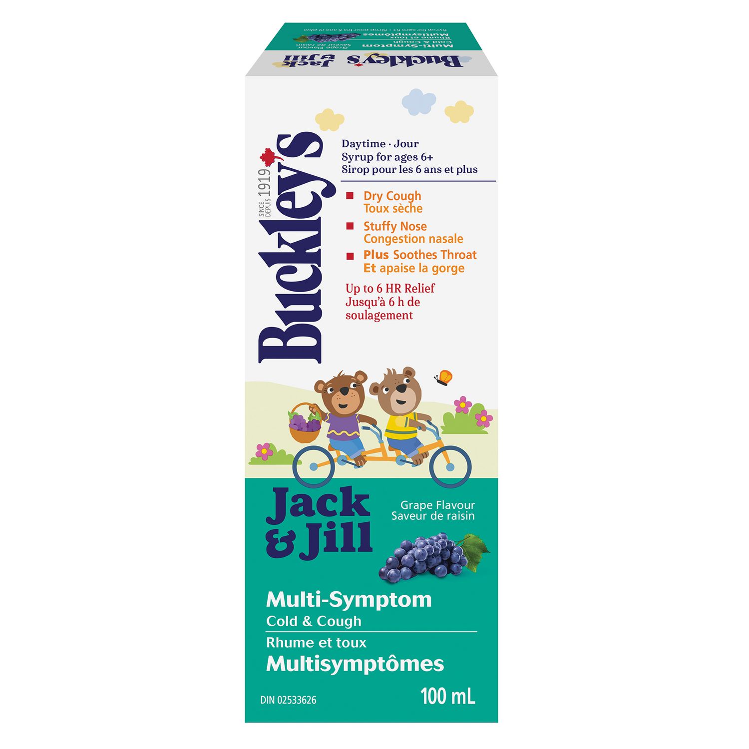 Buckley's Jack & Jill Multi-Symptom Cold & Cough Syrup, 100mL
