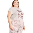 thumbnail image 2 of George Plus Women's Pajama 2-Piece Set, 2 of 6