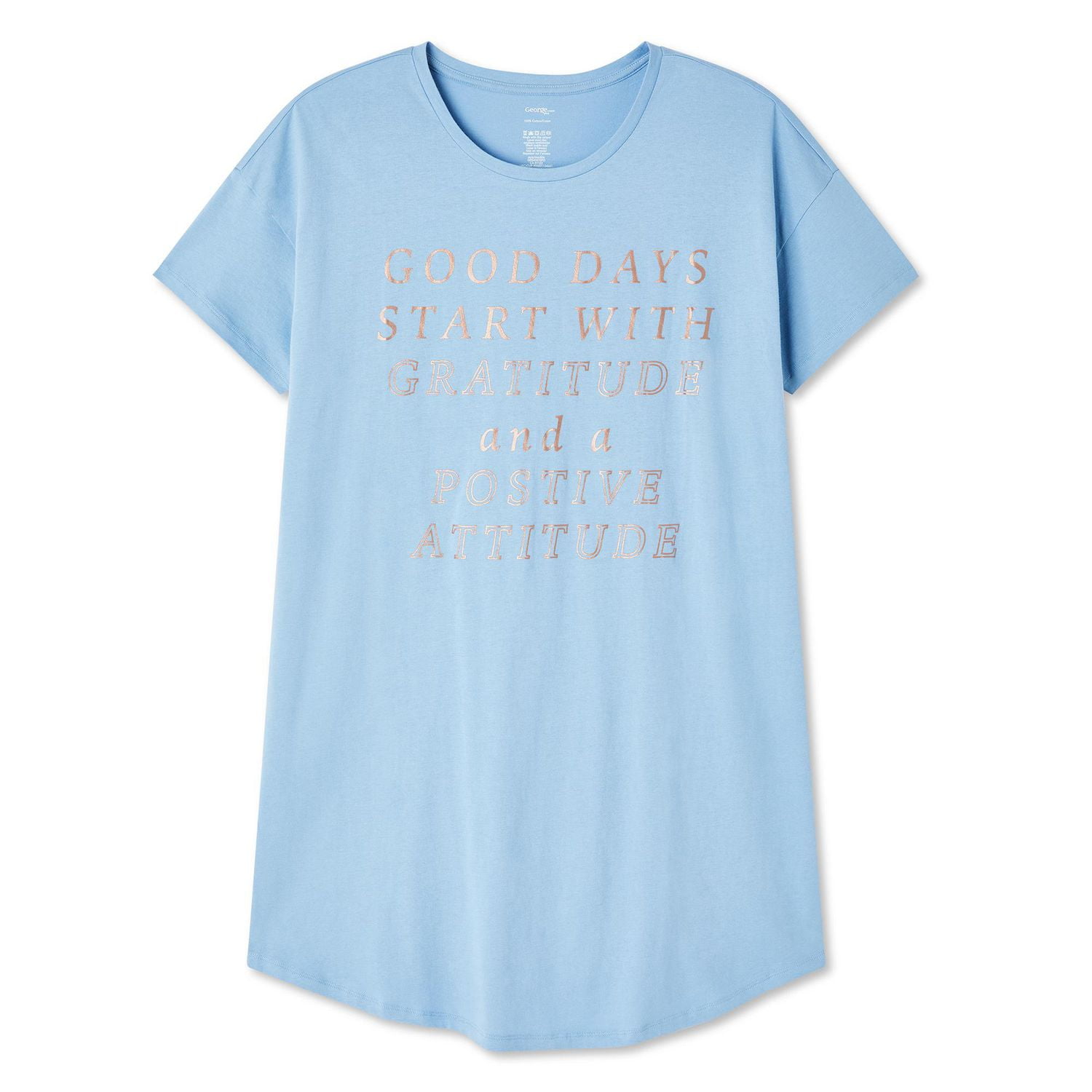 Chemise de nuit George Plus pour femmes Tailles 1X-4X