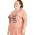 thumbnail image 2 of George Plus Women's V-Neckline Nightshirt, 2 of 6