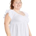 thumbnail image 2 of George Plus Women's Babydoll Tee, 2 of 6
